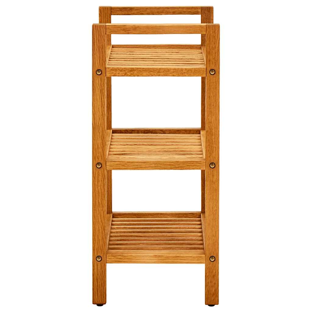 Vidaxl Shoe Rack med 3 hylder 50x27x60 cm solid eg