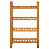 Vidaxl Shoe Rack med 4 hylder 50x27x80 cm solid eg