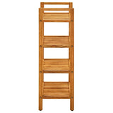 Vidaxl Shoe Rack med 4 hylder 50x27x80 cm solid eg