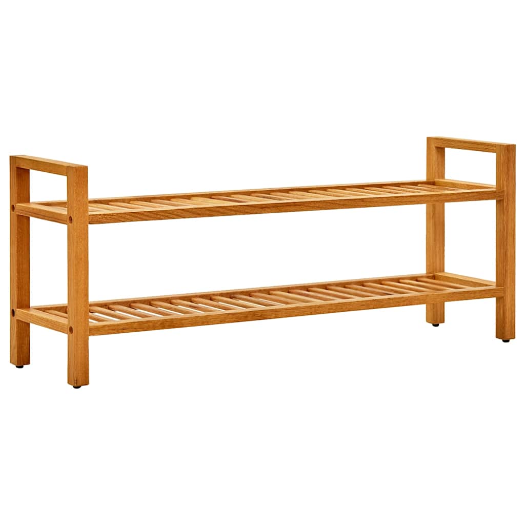 Vidaxl Shoe Rack med 2 hylder 100x27x40 cm solid eg