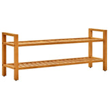 Vidaxl Shoe Rack med 2 hylder 100x27x40 cm solid eg