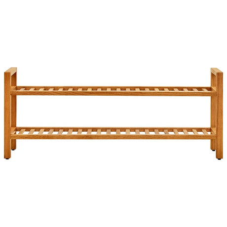 Vidaxl Shoe Rack med 2 hylder 100x27x40 cm solid eg
