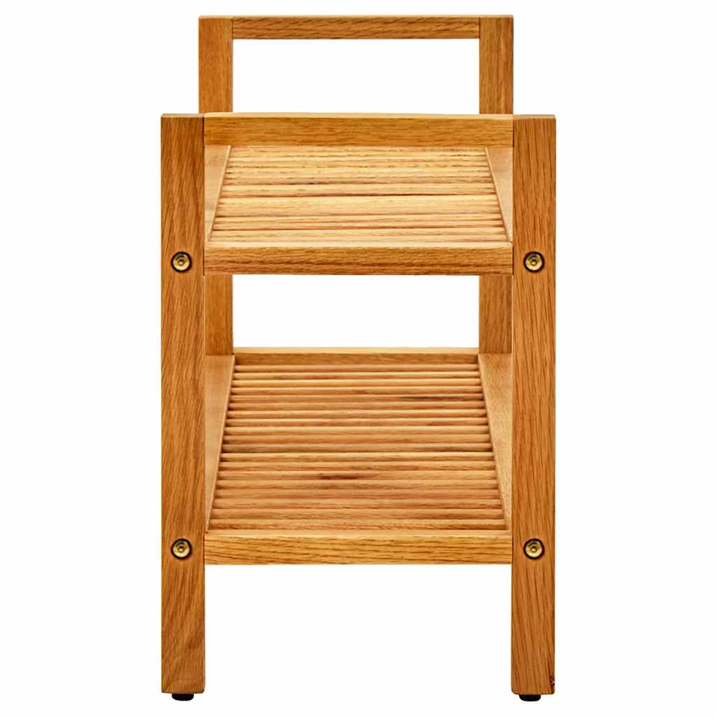 Vidaxl Shoe Rack med 2 hylder 100x27x40 cm solid eg