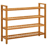 Vidaxl Shoe Rack med 4 hylder 100x27x80 cm solid eg