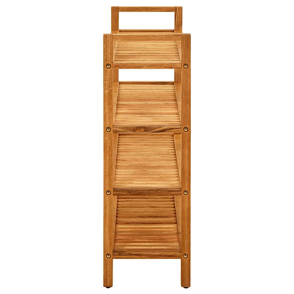 Vidaxl Shoe Rack med 4 hylder 100x27x80 cm solid eg