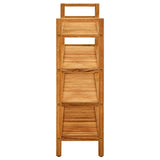 Vidaxl Shoe Rack med 4 hylder 100x27x80 cm solid eg
