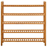 Vidaxl Shoe Rack med 5 hylder 100x27x100 cm solid eg