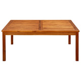 Vidaxl tuintafel 110x110x45 cm massief acaciahout