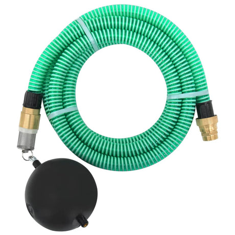 Vidaxl sugende slange med messingkoblinger 1.1 '' 10 M PVC Green
