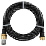 Vidaxl sugende slange med messingkoblinger 1.1 '' 15 M PVC sort
