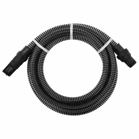 Vidaxl zuigslang met pvc koppelingen 1,1'' 7 m pvc zwart