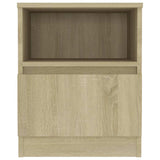 Vidaxl nachtkastje 40x40x50 cm bewerkt hout sonoma eikenkleurig