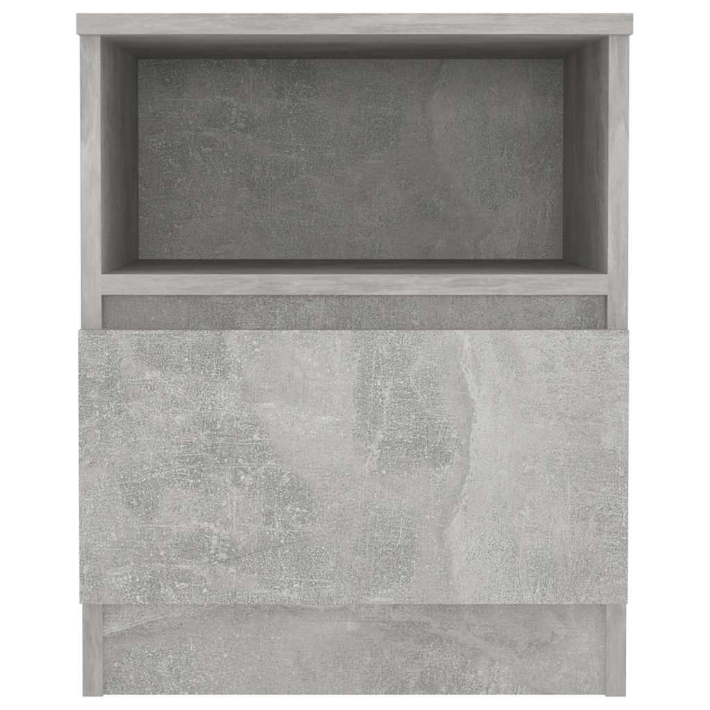 Vidaxl nachtkastje 40x40x50 cm bewerkt hout betongrijs
