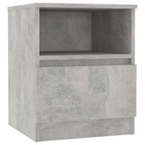 Vidaxl nachtkastjes 2 st 40x40x50 cm bewerkt hout betongrijs
