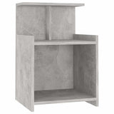 Vidaxl nachtkastje 40x35x60 cm bewerkt hout betongrijs