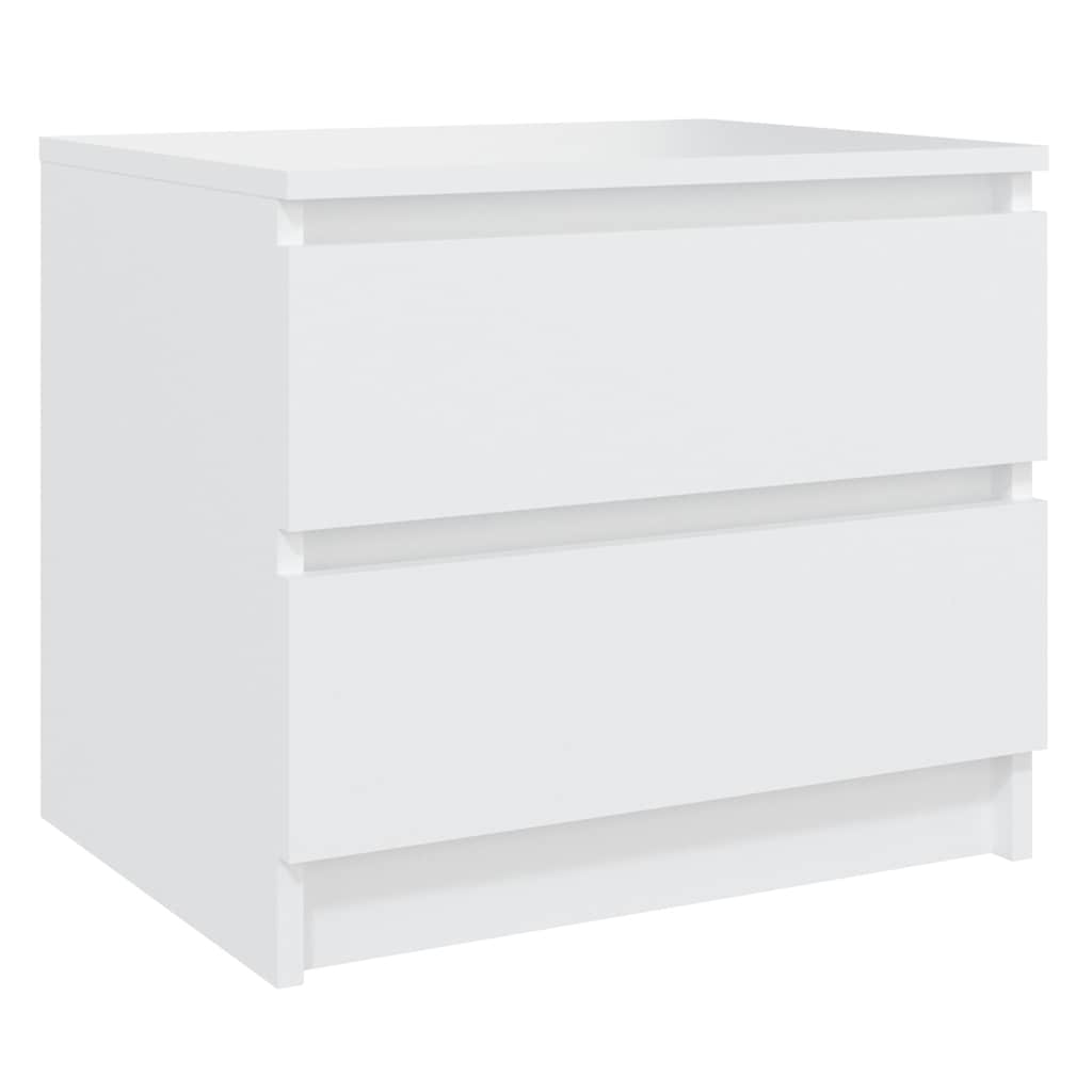 Vidaxl nachtkastjes 2 st 50x39x43,5 cm bewerkt hout wit