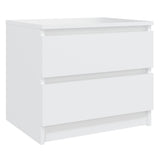 Vidaxl nachtkastjes 2 st 50x39x43,5 cm bewerkt hout wit