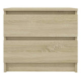 Vidaxl nachtkastje 50x39x43,5 cm bewerkt hout sonoma eikenkleurig