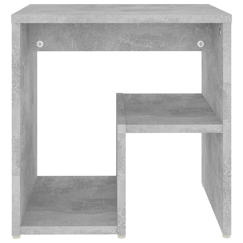 Vidaxl nachtkastje 40x30x40 cm bewerkt hout betongrijs