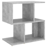 Vidaxl nachtkastje 50x30x51,5 cm bewerkt hout betongrijs