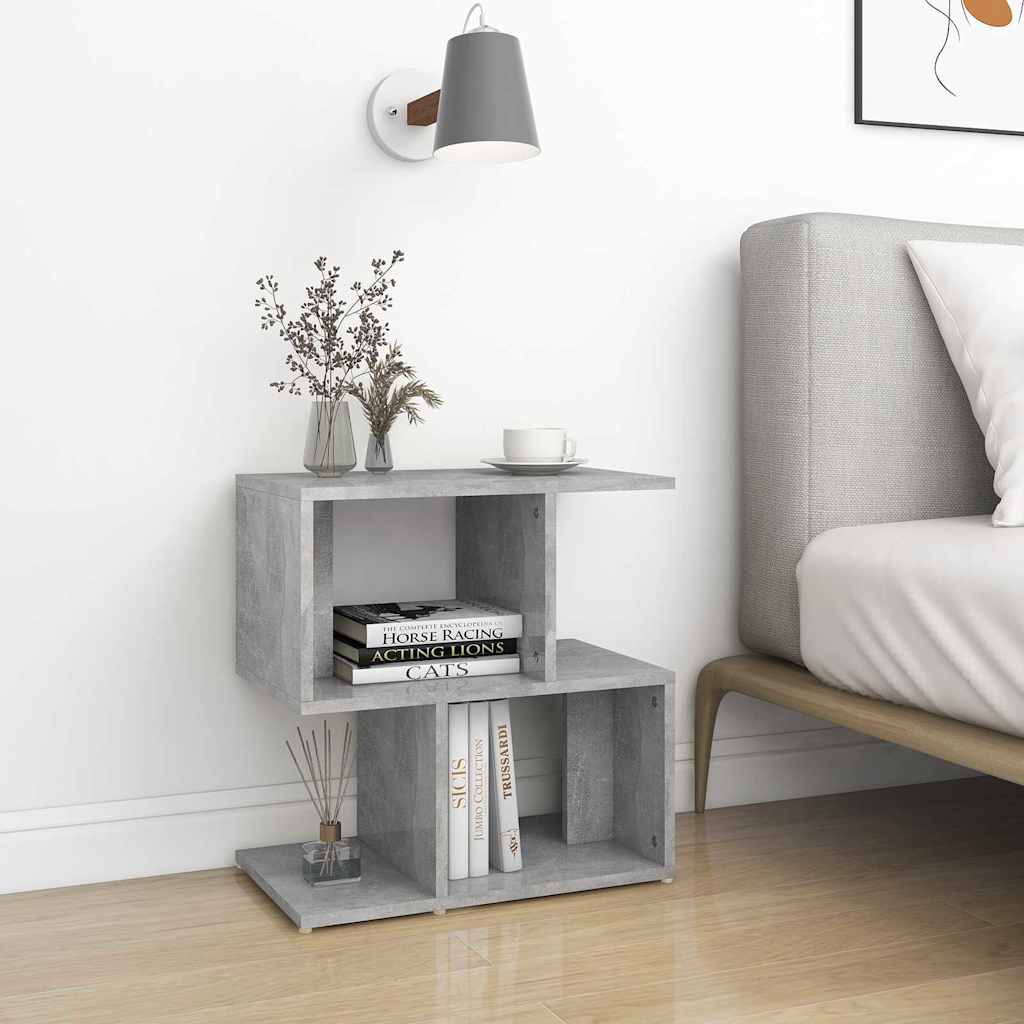 Vidaxl nachtkastjes 2 st 50x30x51,5 cm bewerkt hout betongrijs