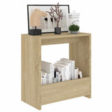 Vidaxl bijzettafel 50x26x50 cm bewerkt hout sonoma eikenkleurig