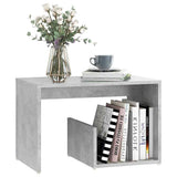 Vidaxl bijzettafel 59x36x38 cm bewerkt hout betongrijs