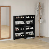 Vidaxl vægskoskabe 4 stk. 60x18x60 cm Property Wood Black