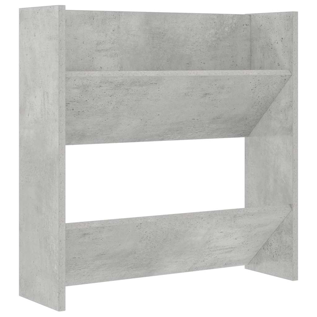 Vidaxl wandschoenenkast 60x18x60 cm spaanplaat betongrijs