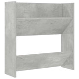 Vidaxl wandschoenenkast 60x18x60 cm spaanplaat betongrijs