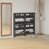 Vidaxl Wall Shoe Cabinets 4 St 60x18x60 cm Træ Højglansgrå