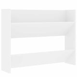 Vidaxl Wall Shoe Cabinet 80x18x60 cm Property Wood White