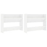 Vidaxl wandschoenenkasten 2 st 80x18x60 cm spaanplaat wit