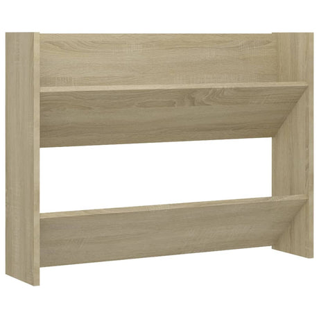 Vidaxl Wall Shoe Cabinet 80x18x60 cm Property Wood Sonoma Oak -farvet