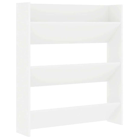 Vidaxl Wall Shoe Cabinet 80x18x90 cm Property Wood White