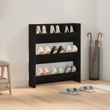 Vidaxl Wall Shoe Cabinet 80x18x90 cm Property Wood Black