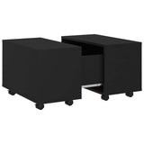 Vidaxl salontafel 60x60x38 cm bewerkt hour zwart