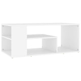 Vidaxl salontafel 100x50x40 cm bewerkt hout wit