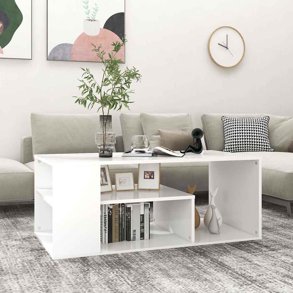 Vidaxl salontafel 100x50x40 cm bewerkt hout wit