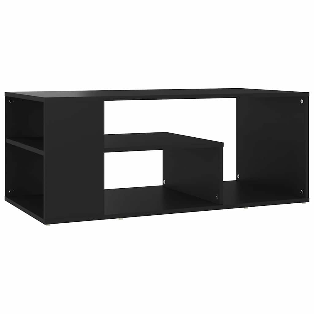 Vidaxl salontafel 100x50x40 cm bewerkt hout zwart