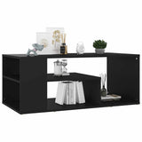 Vidaxl salontafel 100x50x40 cm bewerkt hout zwart