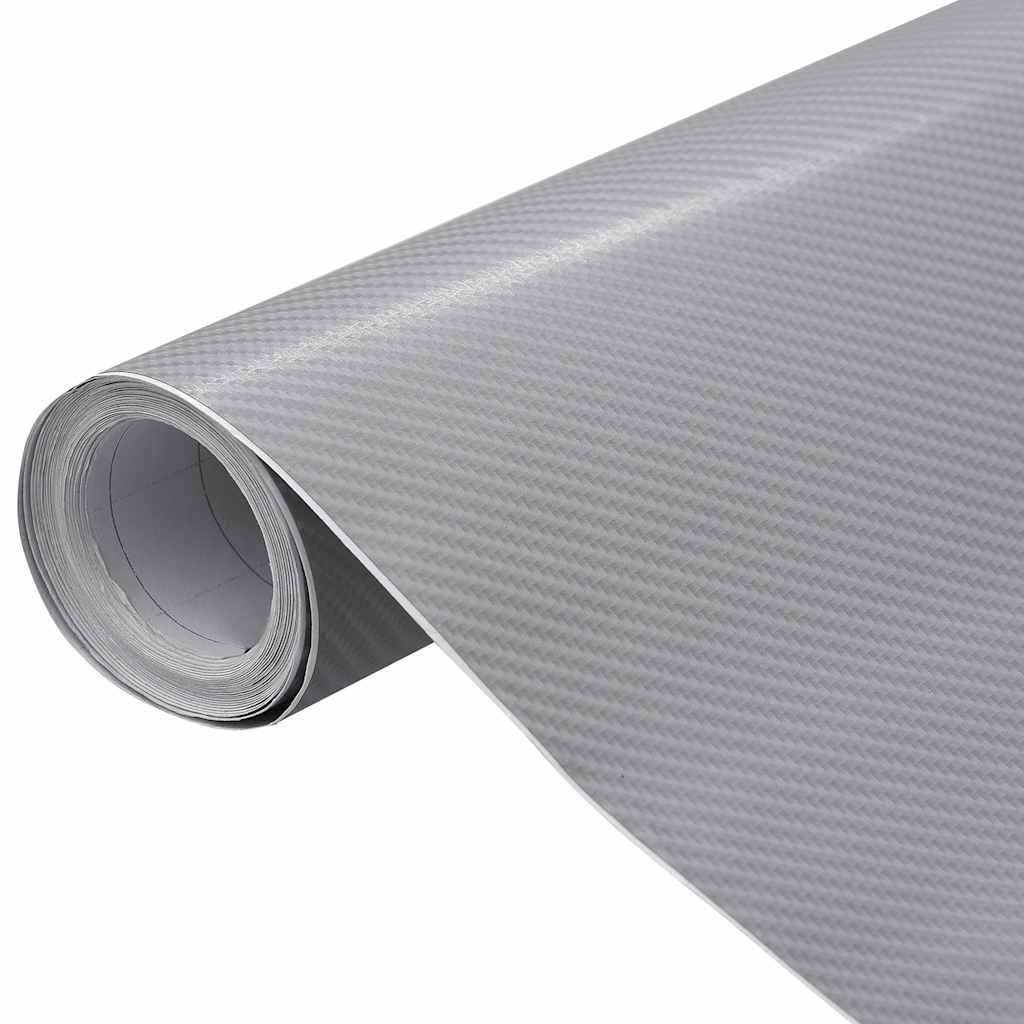 Vidaxx bilfolie 4d 100x150 cm sølvfarvet
