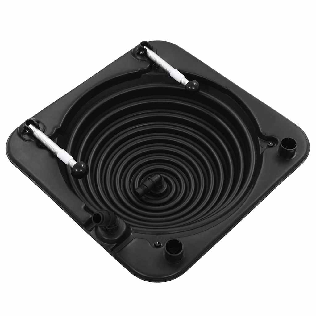 VidaXL solvarme til swimmingpool 2 stk 75x75x36 cm HDPE aluminium