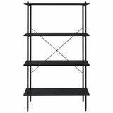 Vidaxl opbergrek 4-laags 80x40x130 cm zwart