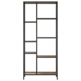 Vidaxl boekenkast 80x30x180 cm staal en bewerkt hout