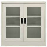 Vidaxl kantoorkast 90x40x90 cm staal lichtgrijs
