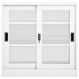 Vidaxl roldeurkast 90x40x90 cm staal wit