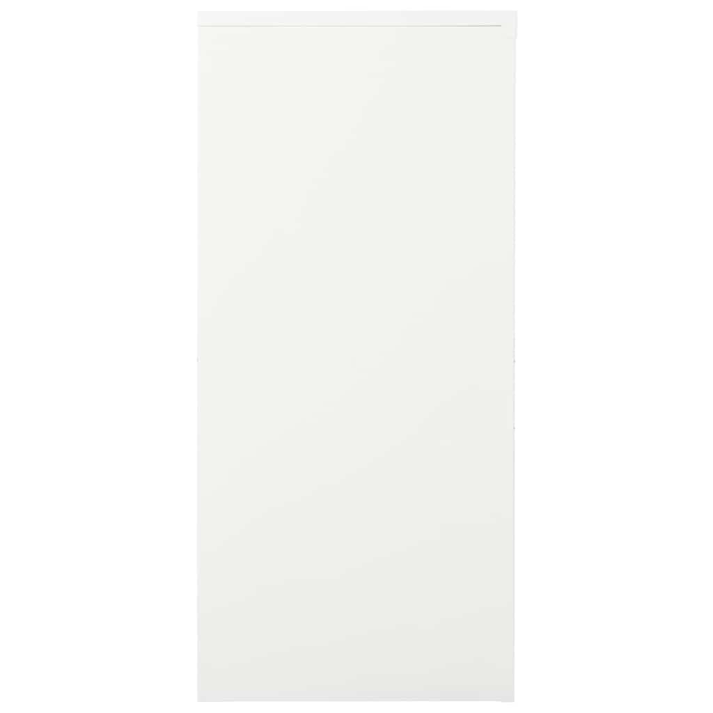 Vidaxl roldeurkast 90x40x90 cm staal wit