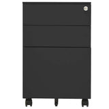 Vidaxl ladeblok verrijdbaar 39x45x60 cm staal antracietkleurig
