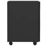 Vidaxl ladeblok verrijdbaar 39x45x60 cm staal antracietkleurig